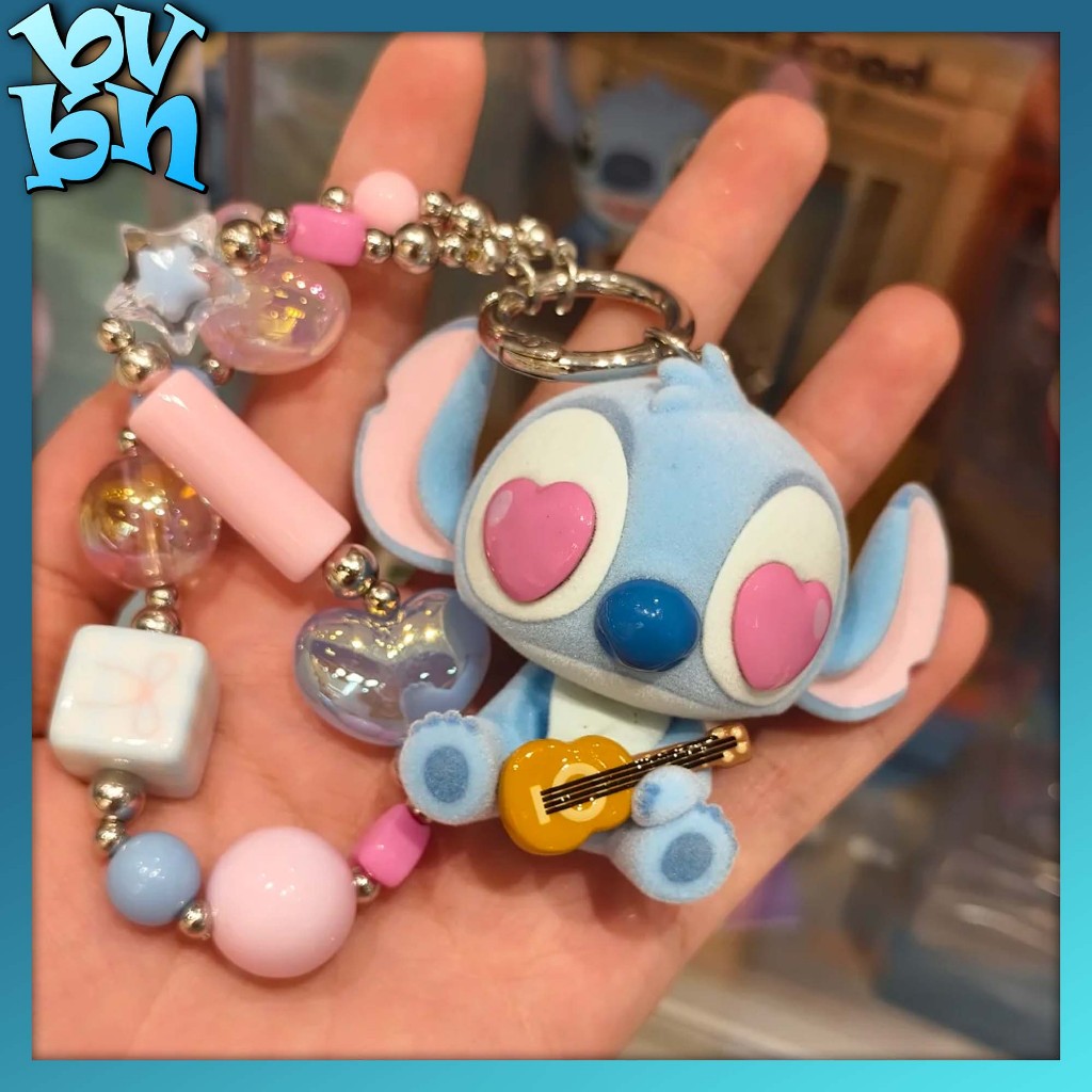 Hộp mù ngẫu nhiên Dây Đeo Disney Stitch Confession Flocked BlindBox