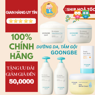   DATE XA  HÀN QUỐC  Sữa tắm gội lotion kem dưỡng GOONGBE siêu ẩm an toàn cho da bé 