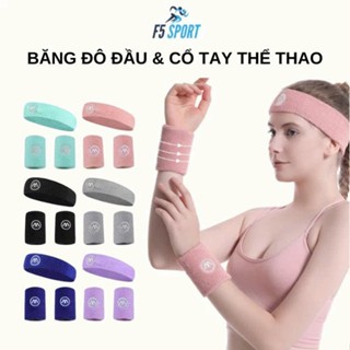 Băng cổ tay thấm mồ hôi cao cấp chất liệu cotton thoáng khí khi chơi Pickleball, chạy bộ, đạp xe