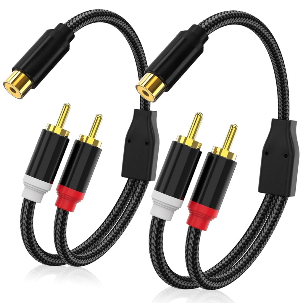 Dây chia AV 1 đầu AV/RCA Cái ra 2 đầu AV/RCA đực