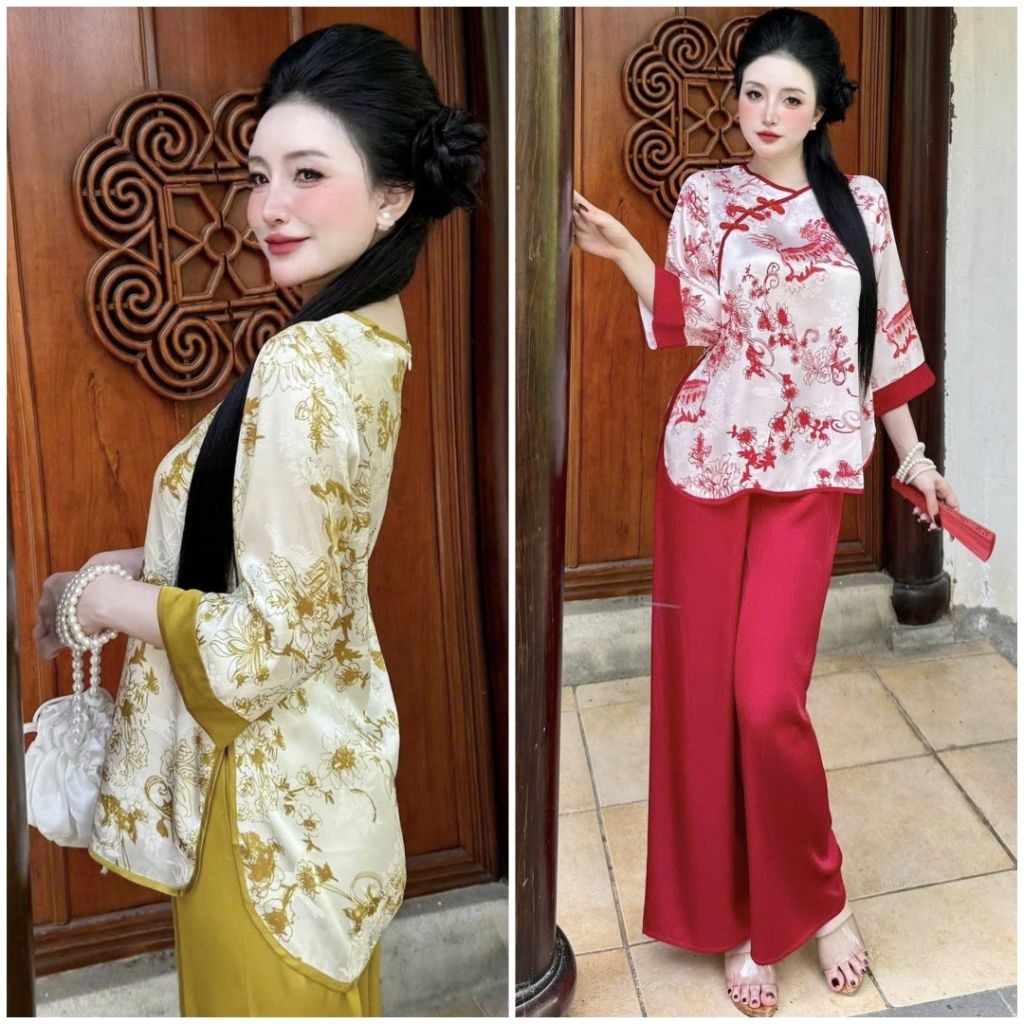 ĐỒ BỘ ĐI CHÙA - ĐỒ LAM NỮ LỤA LATIN BỘ ĐỒ NỮ MẶC ĐI CHÙA ĐI LỄ SANG TRỌNG CAO CẤP