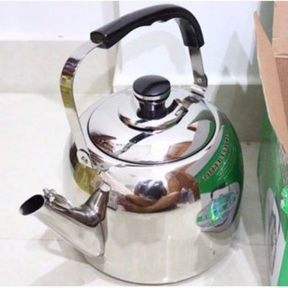 Ấm đun nước Inox báo còi khi nước sôi 4L.