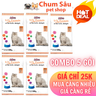 Combo 5 Gói Thức Ăn Hạt Khô Cho Mèo APro IQ Formula 500g - hạt Apro iq cho mèo