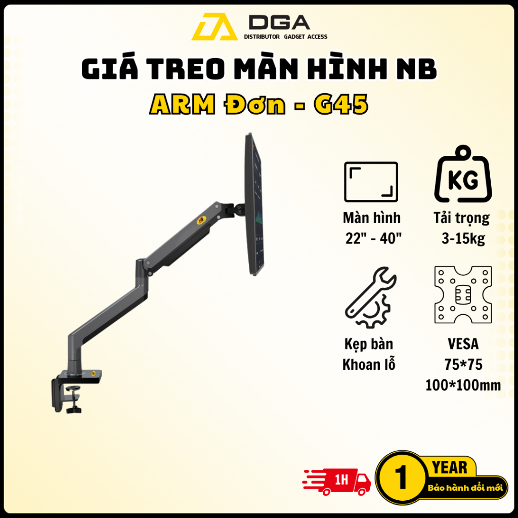 [Chính hãng Ful Vat] G45 F80 Giá Treo Màn hình máy tính Màn Hình 22" - 40" - Nâng cấp của F80