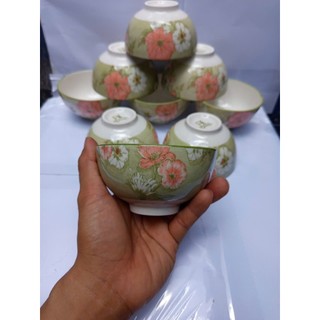 combo 10  chén hoặc 5 chén sứ hoa văn 11.5cm  GL182