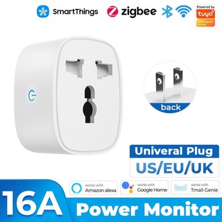 Ổ cắm thông minh 10A -16A Đo điện  Điều Khiển Từ Xa, Hẹn Giờ Bật Tắt, Đo Điện Năng Tiêu Thụ