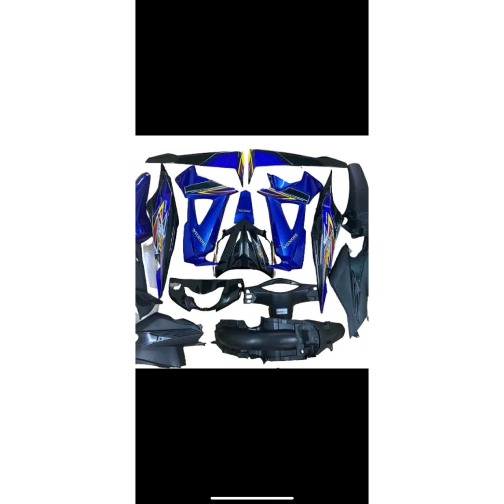 Bộ dàn áo xe Wave RSX 100 đời 2008 đến 2009-nhựa ABS nguyên sinh tặng kèm tem