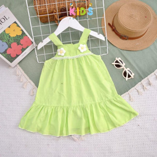 Đầm tole bé gái hai dây xoè Lavin Kids 9-17kg mềm mại, thoáng mát
