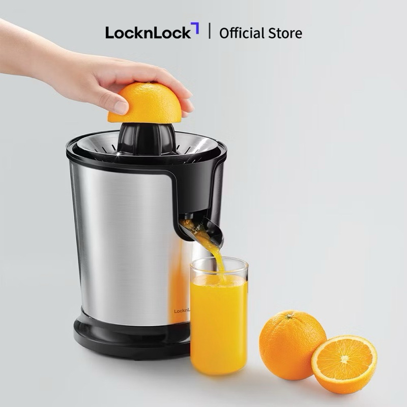 Máy Vắt Cam Bằng Thép Không Gỉ, 220 - 240V, 50/60Hz, 85W - Màu Đen - Locknlock - EJJ226BLK