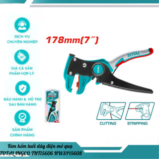 Kìm kềm tuốt dây điện mỏ quạ TOTAL INGCO THT15606 HWSP15608 chất liệu thép siêu cứng