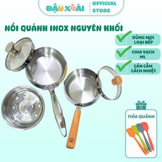 ( Tặng thìa quánh) Nồi quánh nguyên khối Mum Bebe Misan 12cm, 14cm quánh cháo quánh bột cho bé ăn dặm Đậu Xoài Shop