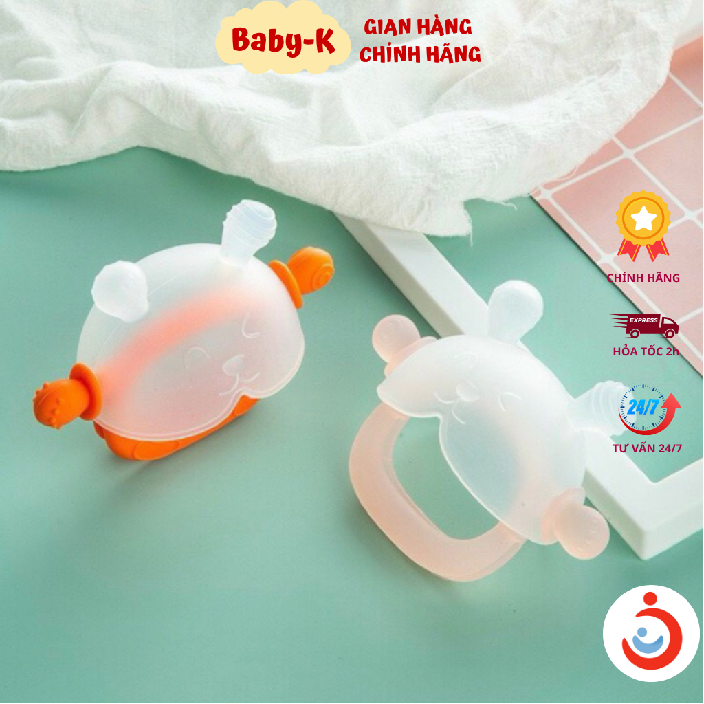 Gặm Nướu Cho Bé hình Thỏ Gặm Nướu Cầm Tay Silicon Siêu Mềm Không Chứa BPA An Toàn Cho Bé
