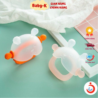 Gặm Nướu Cho Bé hình Thỏ Gặm Nướu Cầm Tay Silicon Siêu Mềm Không Chứa BPA An Toàn Cho Bé