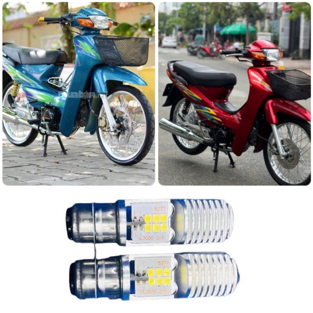 Bộ 2 Bóng Đèn led cho xe Wave đời cũ sử dụng 2 bóng cực sáng