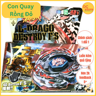 Con Quay Beyblade BB-108 L-DraGo Destroy - Rồng Đỏ Tấn Công Mạnh, Xoay Phải cho Bé Từ 6 - 14 Tuổi