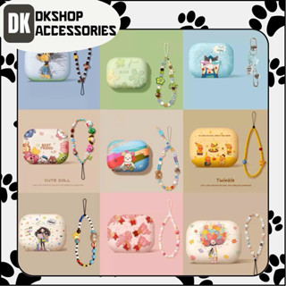 Hộp Đựng Tai Nghe Bluetooth Không Dây A.P Kèm Charm Siêu Xinh, Ốp Bảo Vệ Toàn Diện, Chất Liệu TPU Mềm Cao Cấp DKshop