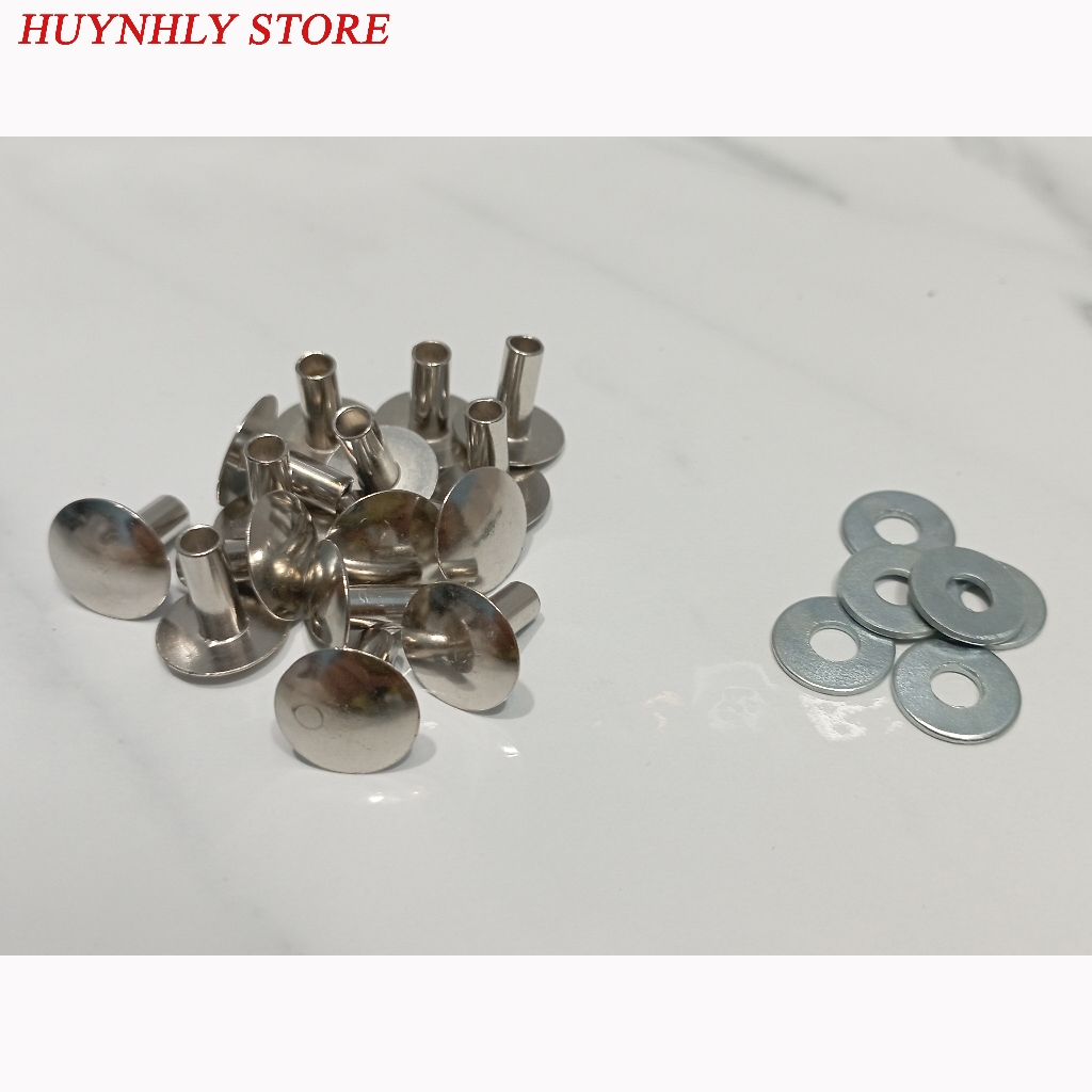 Combo 50 đinh tán đặc sửa nón bảo hiễm, mũ bảo hiễm - dụng cụ sửa nón