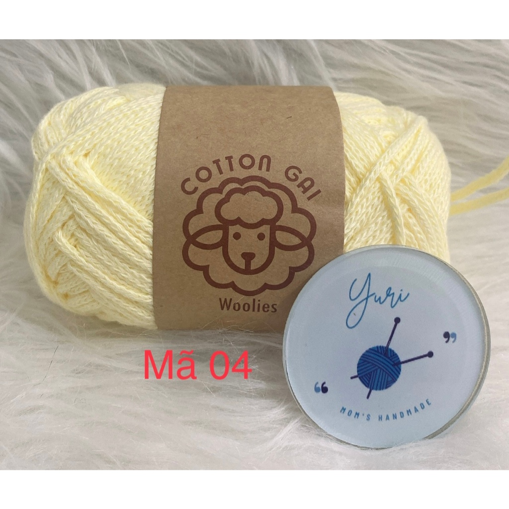 Sợi Cotton Gai 3mm, 100g, Móc Túi Siêu Đẹp, Bảng Màu Ngọt Ngào