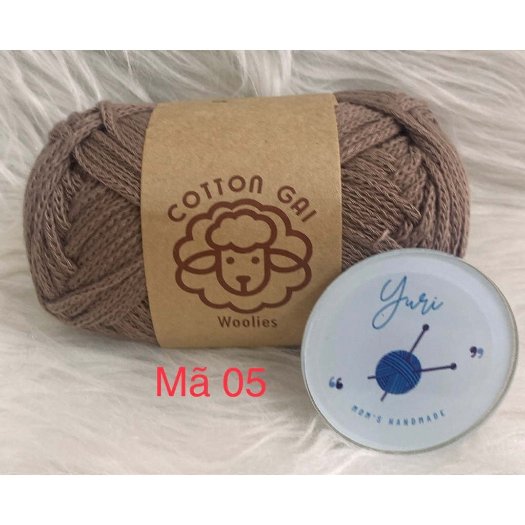 Sợi Cotton Gai 3mm, 100g, Móc Túi Siêu Đẹp, Bảng Màu Ngọt Ngào