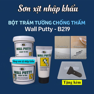  Keo vá tường chống thấm nước Wall Putty Bosny 320g   500g   1.5kg - Hàng chính hãng 