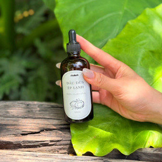  Dầu Dừa Ép Lạnh Nhalanh 100ml – Thuần Chay Dưỡng Tóc Dưỡng Da Massage Toàn Thân An Toàn Cho Bé 