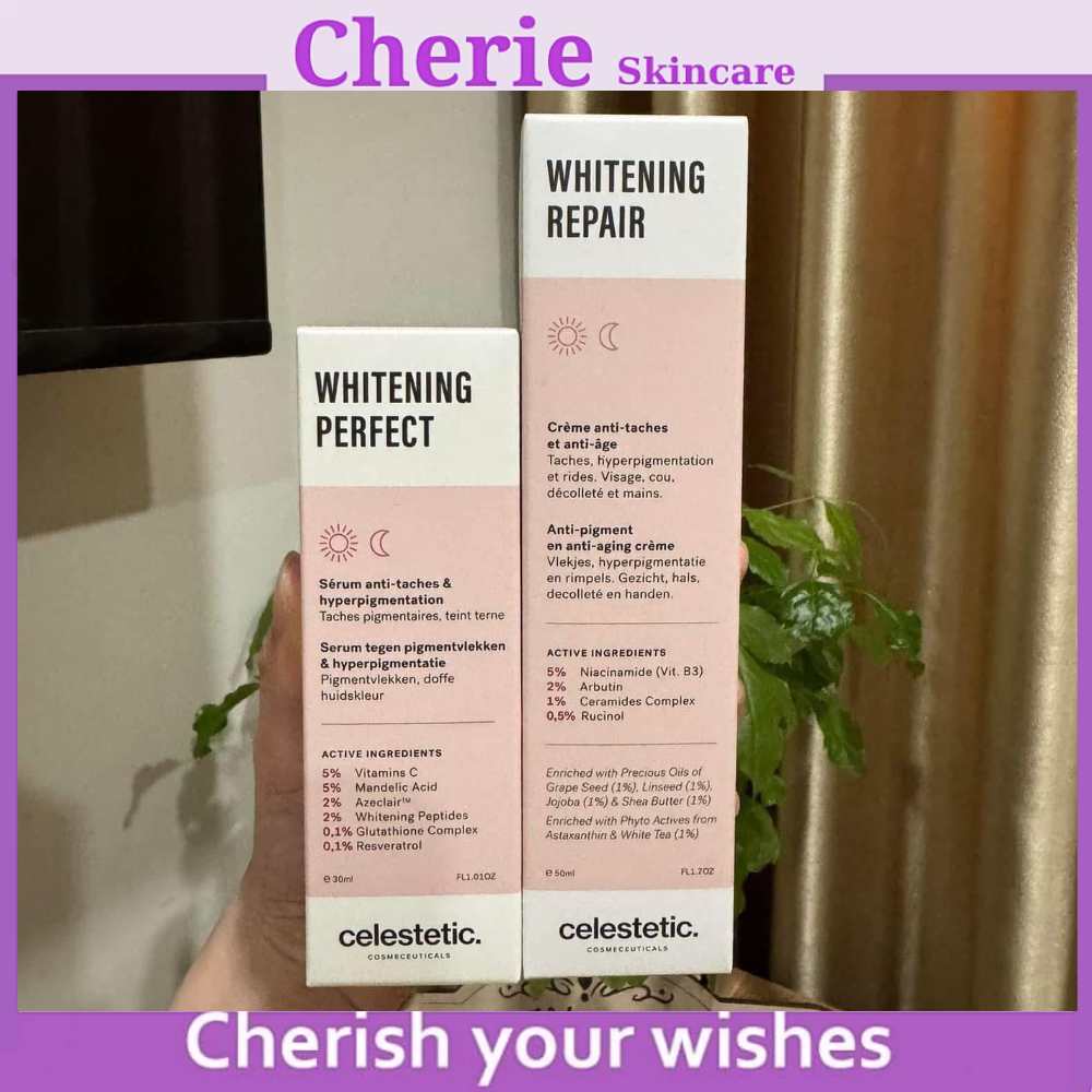 (công ty) Bộ đôi Serum Celestetic Whitening Perfect và Kem Celestetic Whitening Repair - Dưỡng Trắng