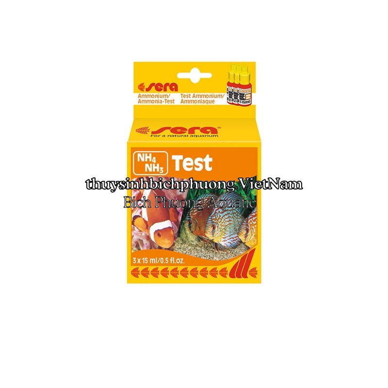 TEST NH3/NH4 SERA - DUNG DỊCH KIỂM TRA NỒNG ĐỘ NH4 NH3 CHUYÊN DỤNG CHO NƯỚC HỒ CÁ THỦY SINH