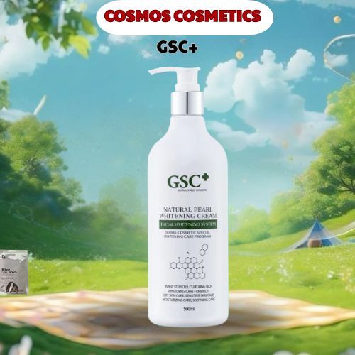 Kem ủ trắng da mặt GSC Natural Pearl Whitening Cream 500ml từ GSC Hàn Quốc - CHUYÊN DÙNG CHO SPA - C