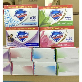 Combo 10 xà bông cục Safeguard 115g, 125g diệt khuẩn 99.9%