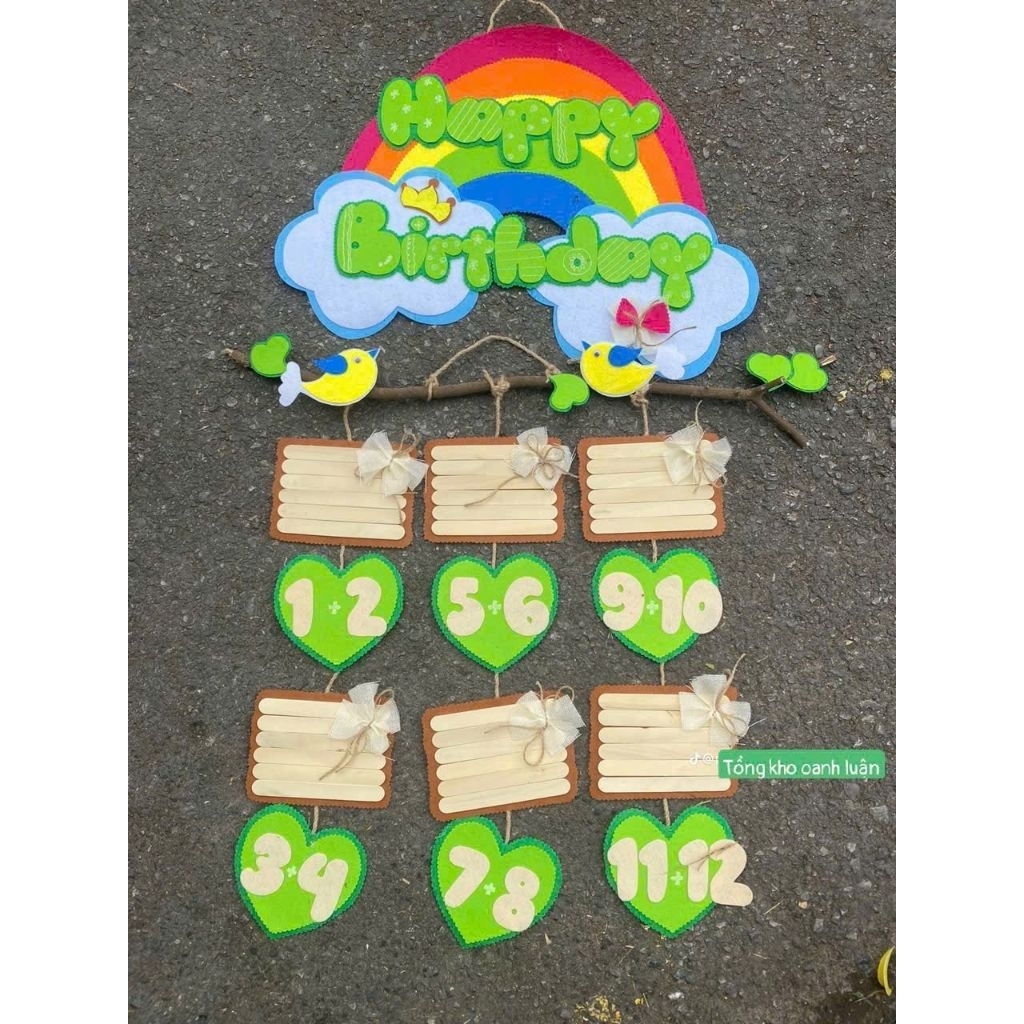 Góc sinh nhật mẫu mới 2025 trang trí lớp học mầm non
