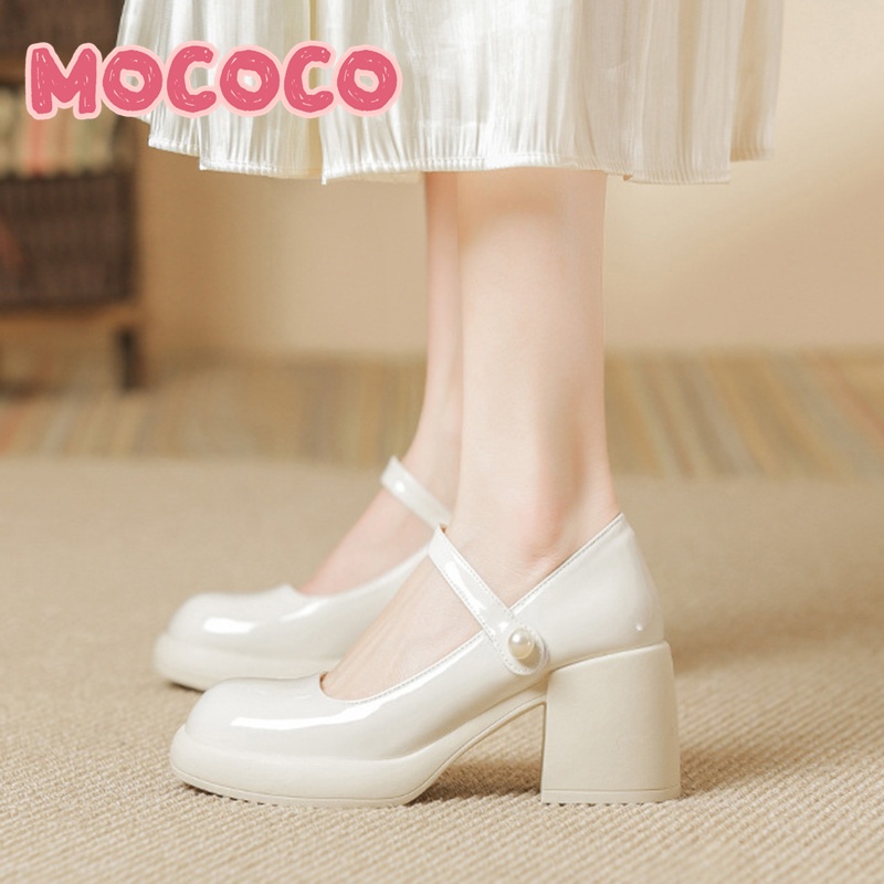 Giày Mary Jane nữ  Giày lolita cao gót tôn dáng hàng dày đẹp da bóng cao cấp đế cao 7cm