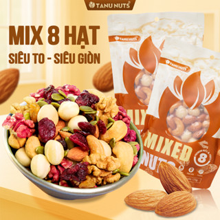 Hạt dinh dưỡng mix 8 loại TANU NUTS hũ 350g/500g, hạt ngũ cốc dinh dưỡng cho bà bầu, ăn kiêng, giảm cân