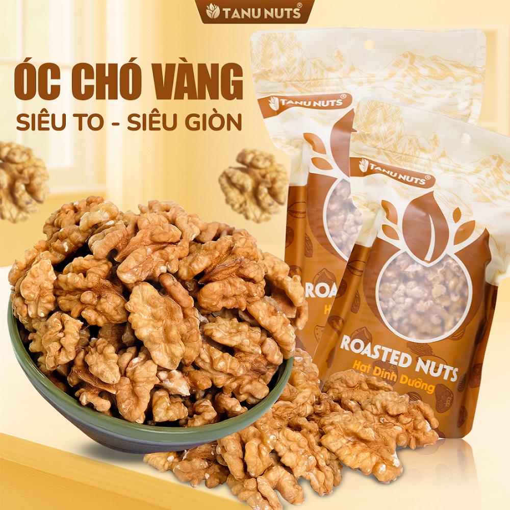 Nhân óc chó vàng TANU NUTS, hạt óc chó tách vỏ Chile hạt ngũ cốc dinh dưỡng cho bà bầu, ăn kiêng, giảm cân