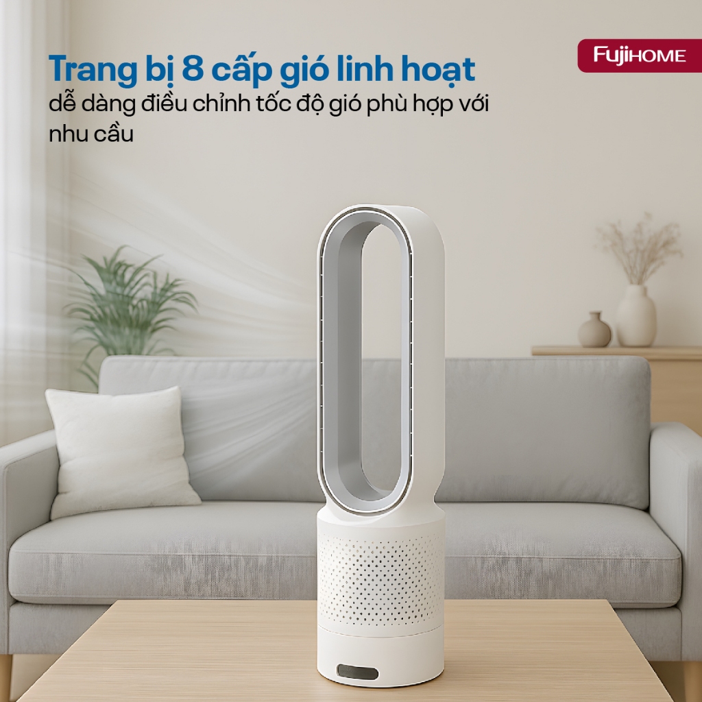 Quạt không cánh mini FUJIHOME BF16 lọc không khí