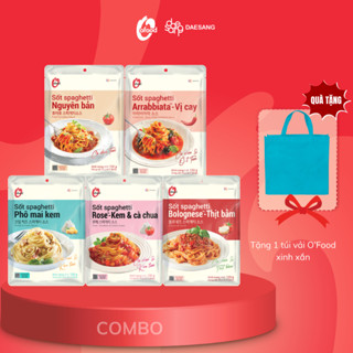 [Tặng túi vải hoặc mỳ ý] Combo 5 gói SpaghettiO'Food mix 5 vị 120g