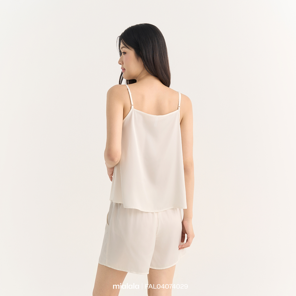 Bộ ngủ hai dây lụa latin mềm mát phối ren Mialala 5636 DDN04015636 | BigBuy360 - bigbuy360.vn