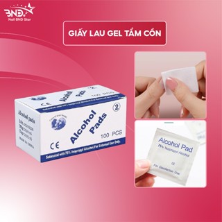  Giấy lau gel tẩm cồn - Miếng bông cotton lau móng lau sơn đa năng tiện lợi NailBND 