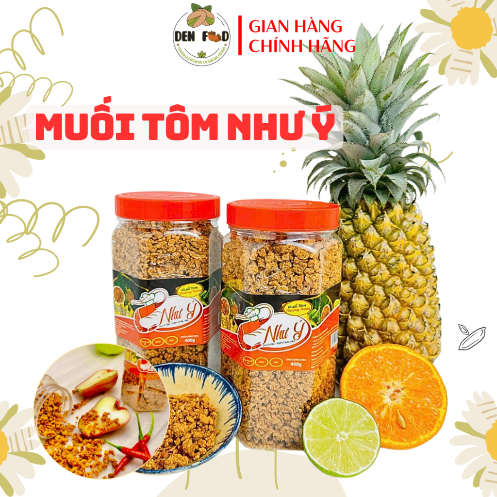 Muối Tôm Như Ý Thượng Hạng Hôp 400g - Ăn Vặt Denfood