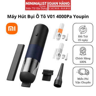 Máy Hút Bụi Cầm Tay Không Dây Ôtô Youpin V01, Lực Hút 4000Pa, Sạc Pin, Hút Bụi Nhà Và Xe Hơi, Nhỏ Gọn Tiện Lợi