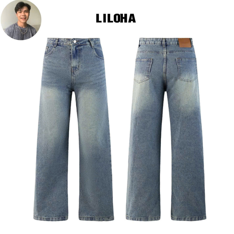 (LILOHA x THANHDONGIAN) Jean Ống Suông Màu Trắng – Phong Cách Tối Giản – Vải Dày Tôn Dáng – Mã JW01 | BigBuy360 - bigbuy360.vn