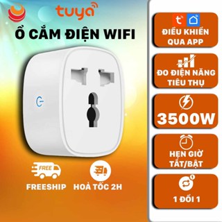 Ổ Cắm Điện Thông Minh TUYA 16A Điều Khiển Từ Xa, Hẹn Giờ Bật Tắt, Đo Điện Năng Tiêu Thụ, HỎA TỐC HCM