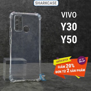 Ốp lưng Vivo Y50, Y30, Y30i (1938) (1935) silicon nhựa dẻo trong suốt chống sốc bảo vệ cam sharkcase