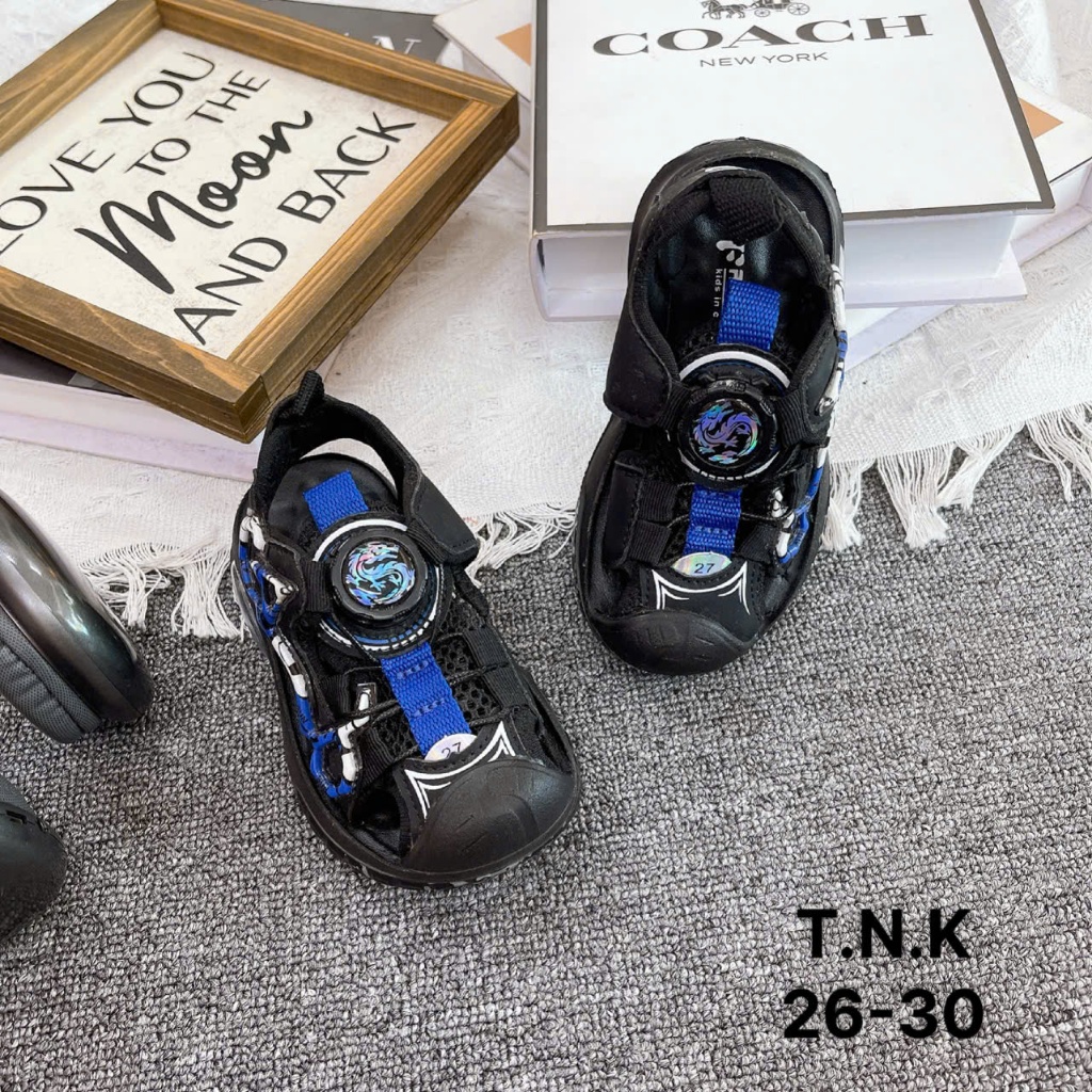 Mã E77 Size 26-30  T.N.K Dép Sandal Học Sinh  Hàng Nội Địa Khâu Đế HOT 2025  Cho Bé Gái