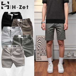 Short kaki nam slimfit ngang gối H-ZET form basic dễ mặc kết hợp lưng thun tiện lợi - SHORT KK02