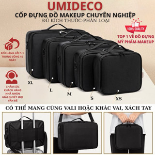 Cốp Đựng Đồ Trang điểm Chuyên Nghiệp Chuyên Cung cấp cho Makeup Artist Vải Oxford bền bỉ kháng nước ĐỦ SIZE UMIDECO
