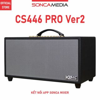 Dàn âm thanh di động SONCAMEDIA CS446 PRO Ver 2, Loa Bluetooth karaoke di động, ACNOS CS446 PRO Ver2