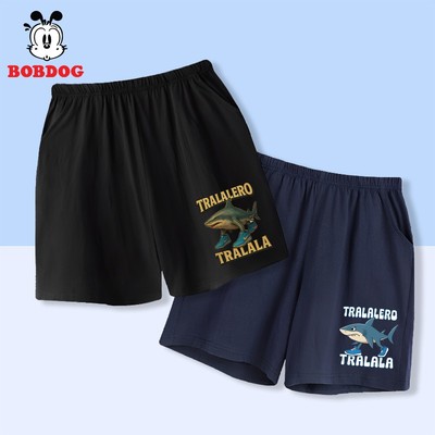 Quần đùi bé trai BOBDOG chất liệu cotton mới mềm mại in hình tralalero tralala cho bé