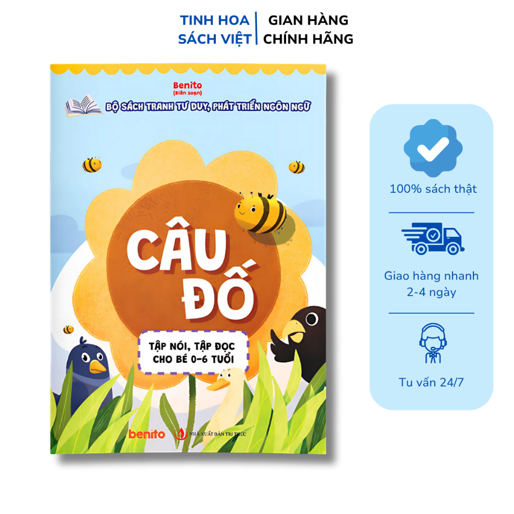 Sách - Câu Đố - Tập Nói Tập Đọc Cho Bé 0-6 Tuổi