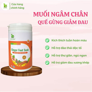  Muối ngâm chân thảo dược Quế gừng Bảo Nhiên  hũ 500gr - giúp giảm nhức an thần ngủ ngon phù nề BN 
