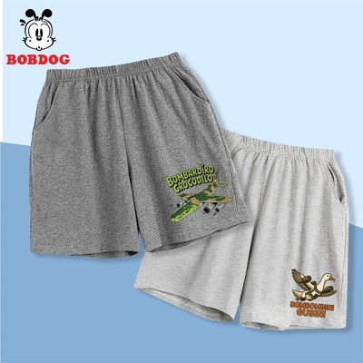 Quần đùi bé trai BOBDOG chất cotton mới mềm mại in hình Bombardino Crocodilo cho bé